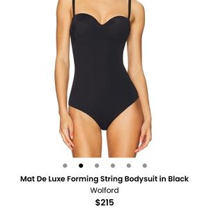 Wolford Mat De Luxe Forming String Bodysuit in Black